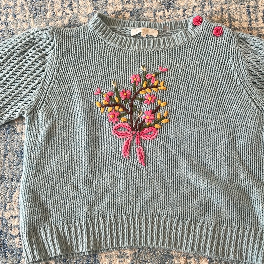 Love Shack Fancy sweater size small condition used gently